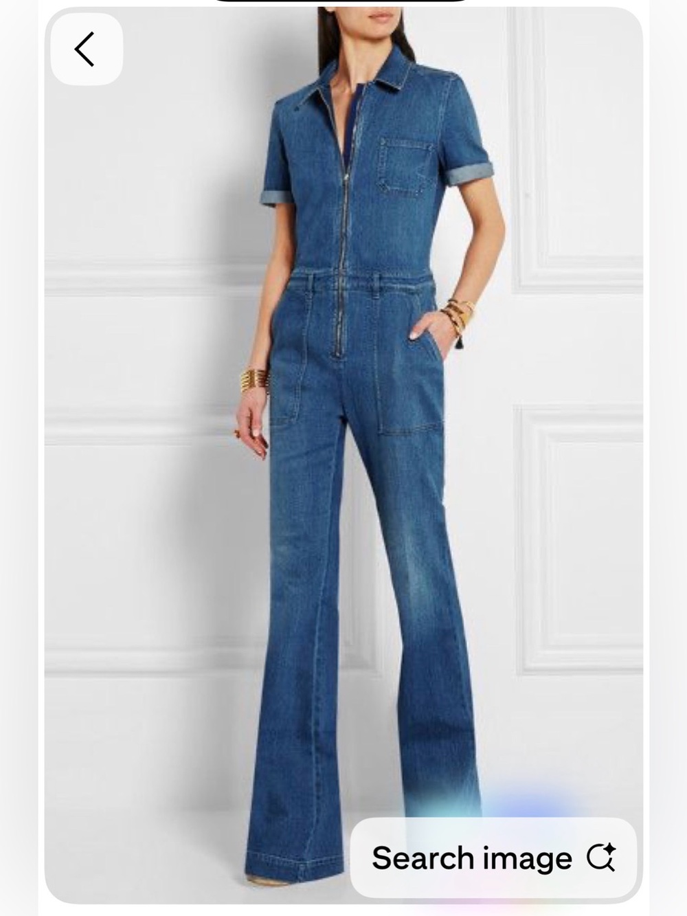 Stella McCartney Light Blue Denim Jumpsuit